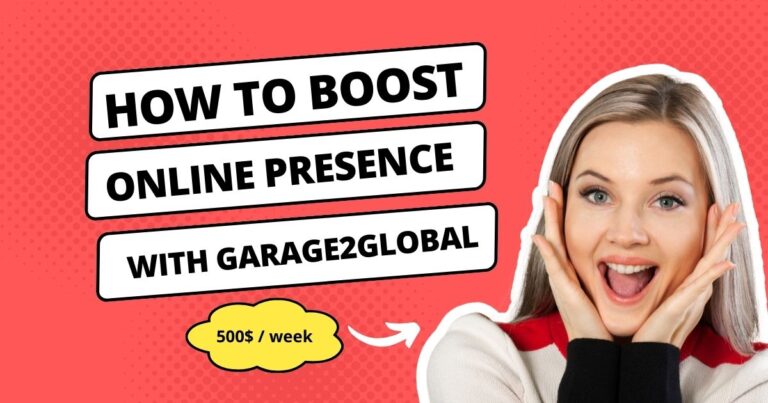 Boost Online Presence with Garage2Global